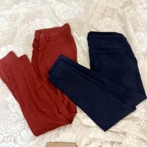 Calvin Klein Jeans Girls' Leggings Set - Burgundy & Navy